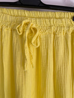 PANTALON PALAZZO  JAUNE PALE   TU 42/48