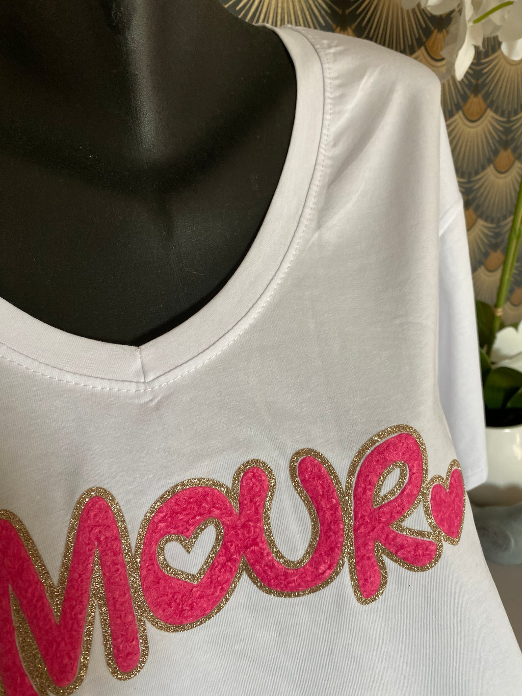 T SHIRT AMOUR FUSHIA  TU 48/54