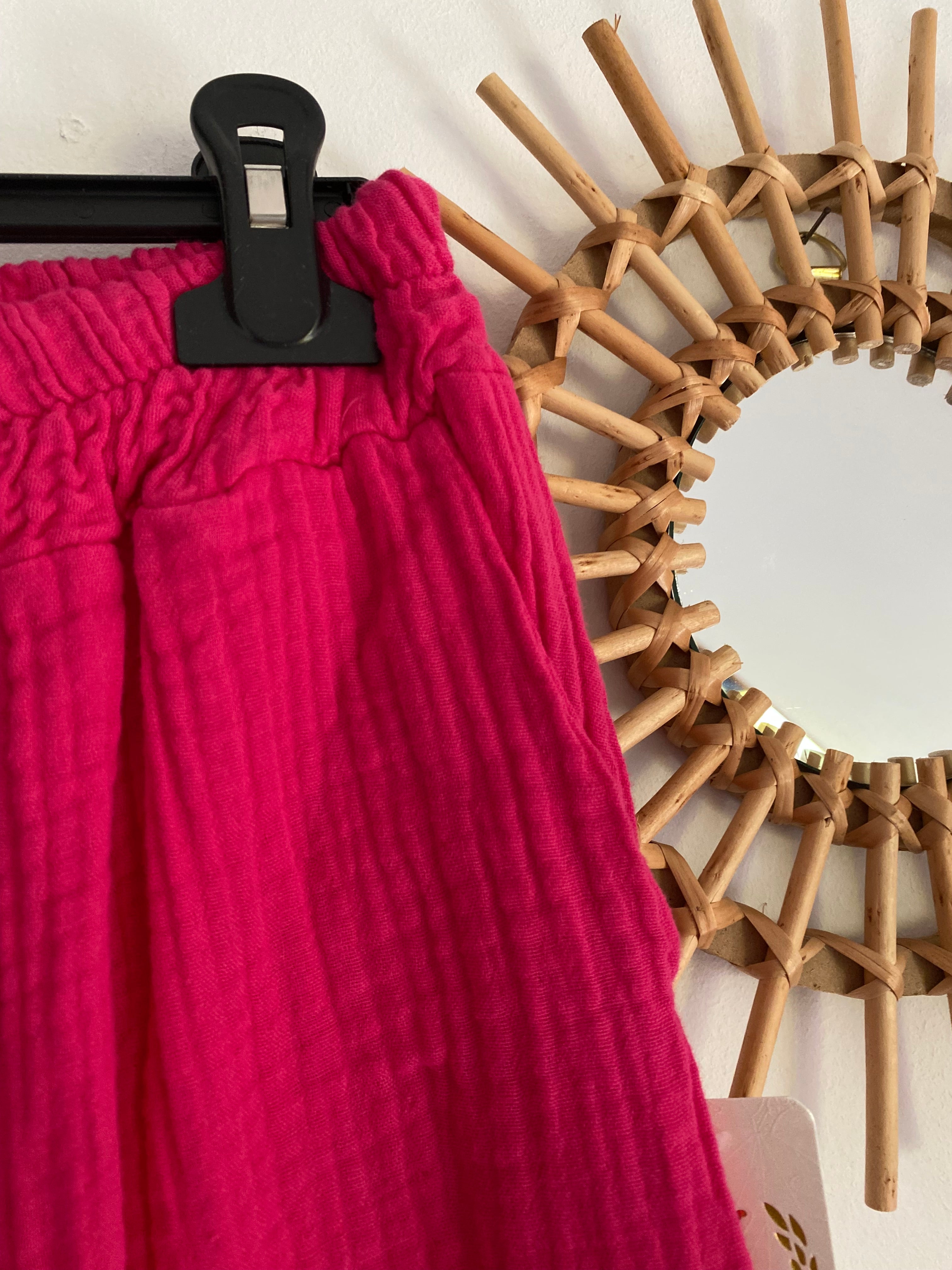 PANTALON PALAZZO  FUSHIA  TU 42/48