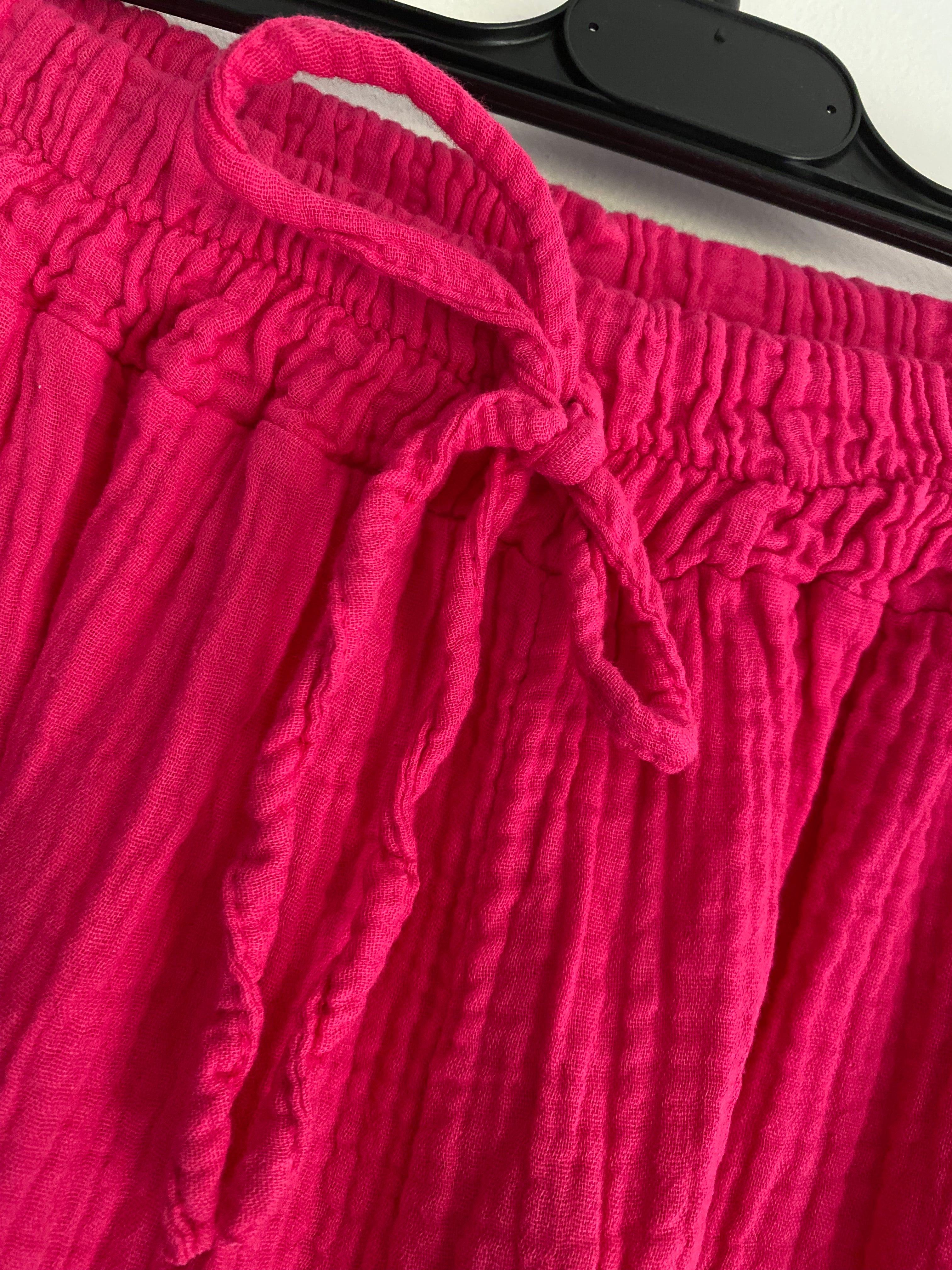 PANTALON PALAZZO  FUSHIA  TU 42/48