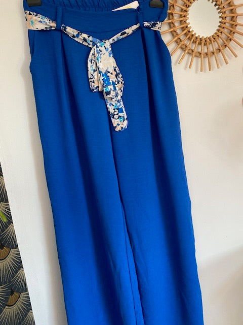 PANTALON MILY BLEU ROI  36/44