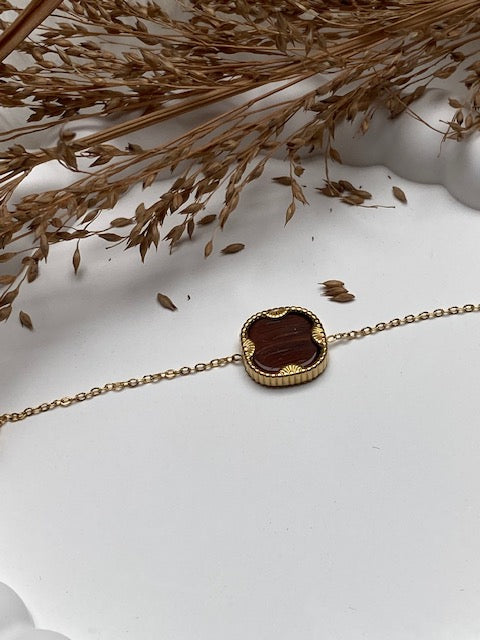 BRACELET LOYD  TERRACOTTA   PIERRE NATURELLE