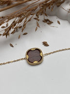 BRACELET LOYD  TERRACOTTA   PIERRE NATURELLE