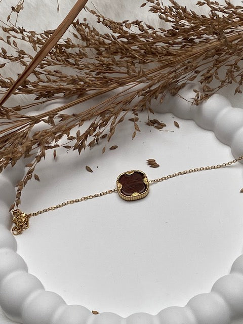 BRACELET LOYD  TERRACOTTA   PIERRE NATURELLE