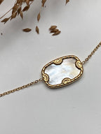 BRACELET  ZELDA BLANC PIERRE NATURELLE