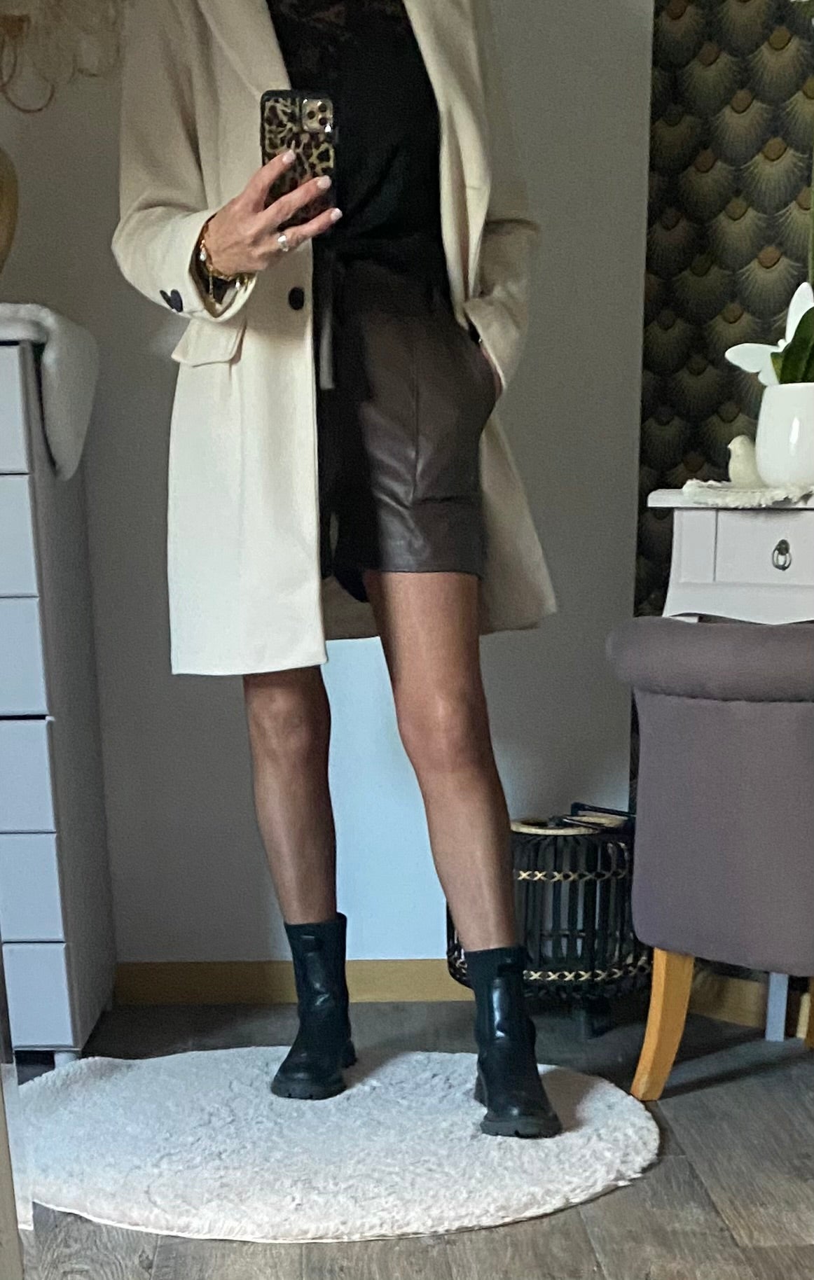 SHORT SIMILI PABLO   CHOCOLAT  S/M/L/XL/XXL