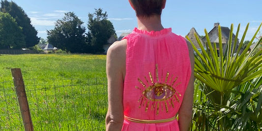 ROBE OEIL ROSE FUSHIA   36/44