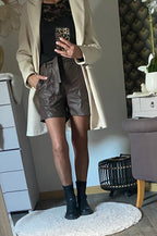 SHORT SIMILI PABLO   CHOCOLAT  S/M/L/XL/XXL