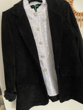 VESTE VELOUR ELISABETH NOIRE  36/42