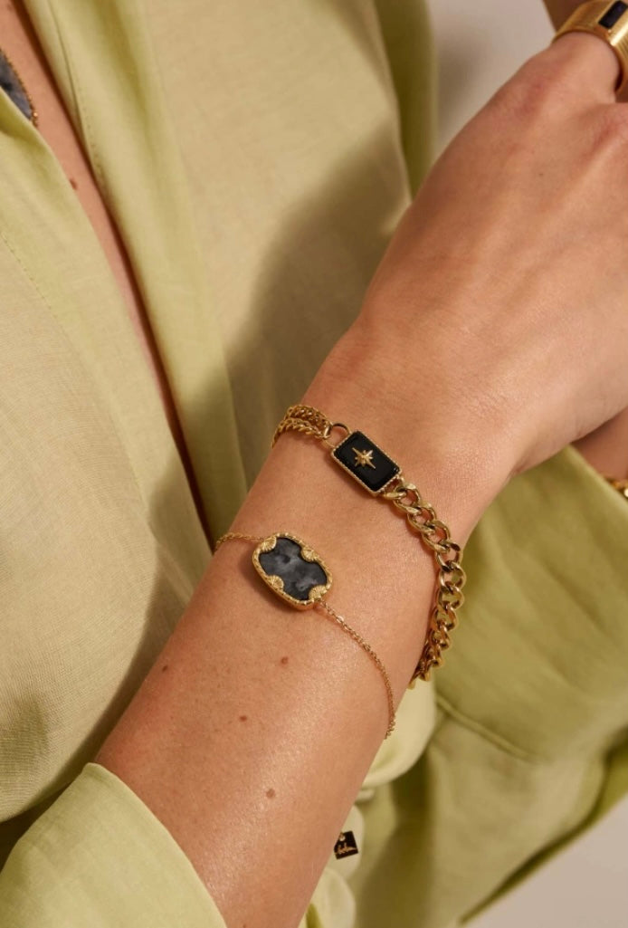 BRACELET  ZELDA BLANC PIERRE NATURELLE