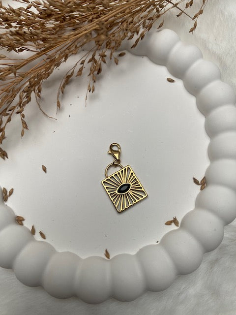CHARM ISIA  CARRE   ACIER INOXYDABLE