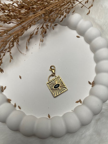 CHARM ISIA  CARRE   ACIER INOXYDABLE