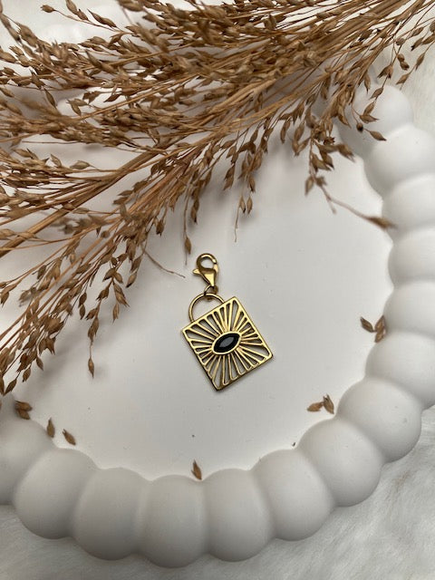 CHARM ISIA  CARRE   ACIER INOXYDABLE