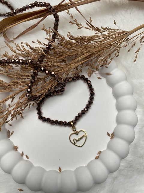 CHARM DREAM COEUR ACIER INOXYDABLE