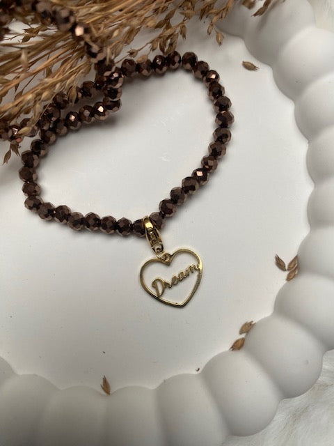 CHARM DREAM COEUR ACIER INOXYDABLE