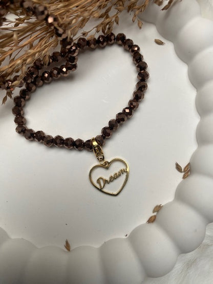 CHARM DREAM COEUR ACIER INOXYDABLE