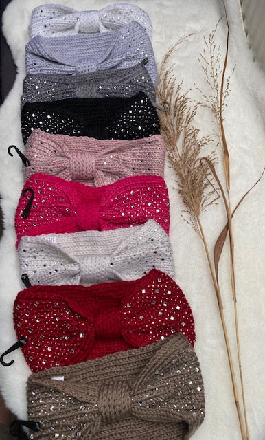 BANDEAUTRESSE PAILLETTES ET STRASS  9 COLORIS  (CATEGORIE BONNETS)