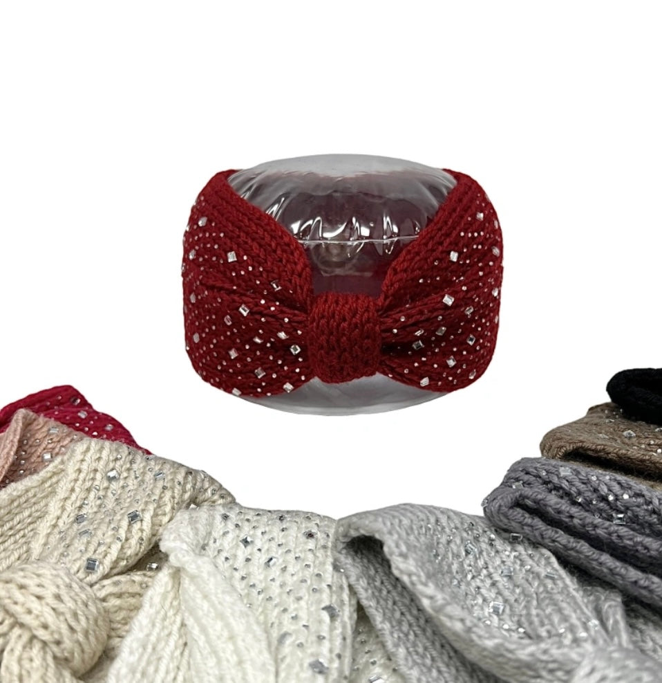 BANDEAUTRESSE PAILLETTES ET STRASS  9 COLORIS  (CATEGORIE BONNETS)