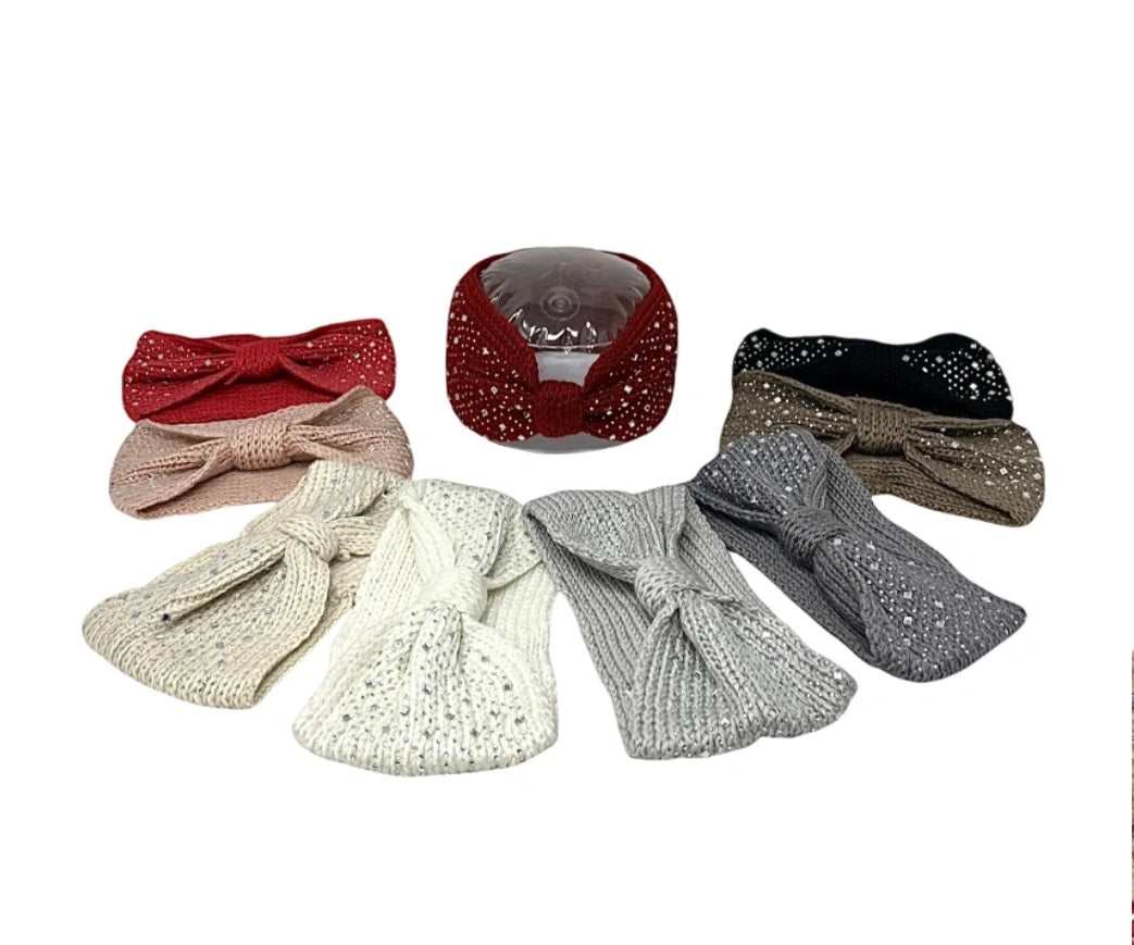BANDEAUTRESSE PAILLETTES ET STRASS  9 COLORIS  (CATEGORIE BONNETS)