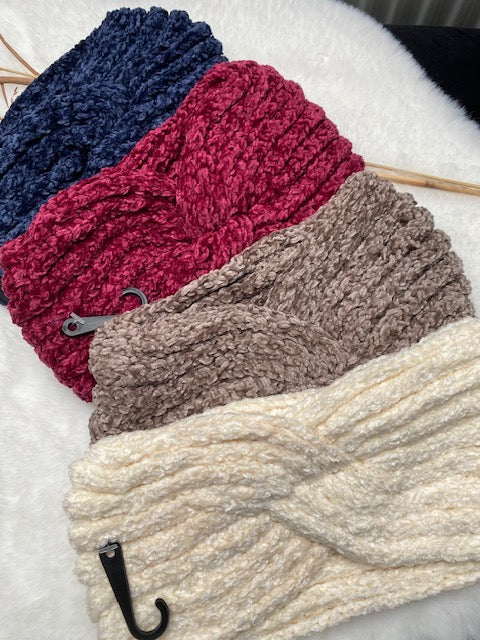 BANDEAU VELOUR   8 COULEURS (CATEGORIE BONNETS)
