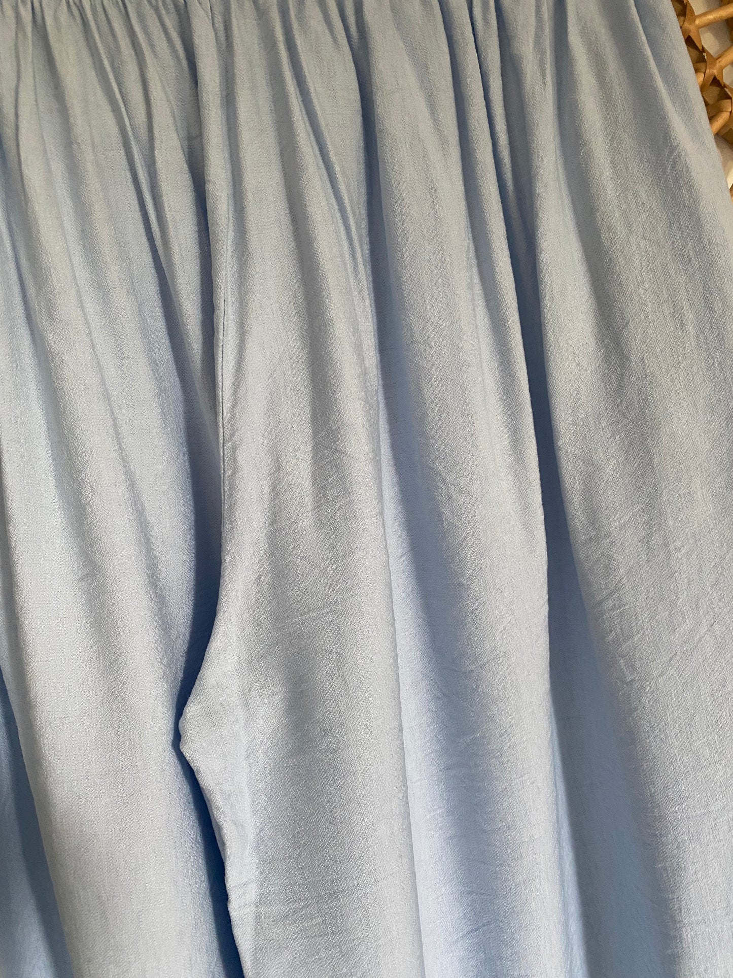 PANTALON PALAZZO BLEU  44/48