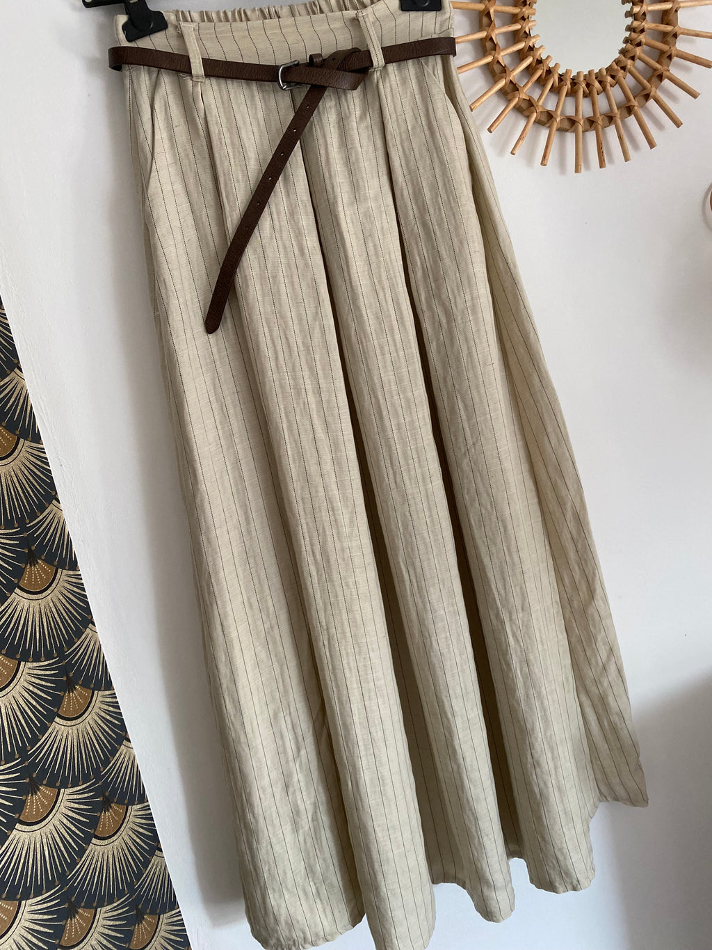 JUPE LONGUE KEZY  BEIGE   TU 34/40