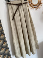 JUPE LONGUE KEZY  BEIGE   TU 34/40