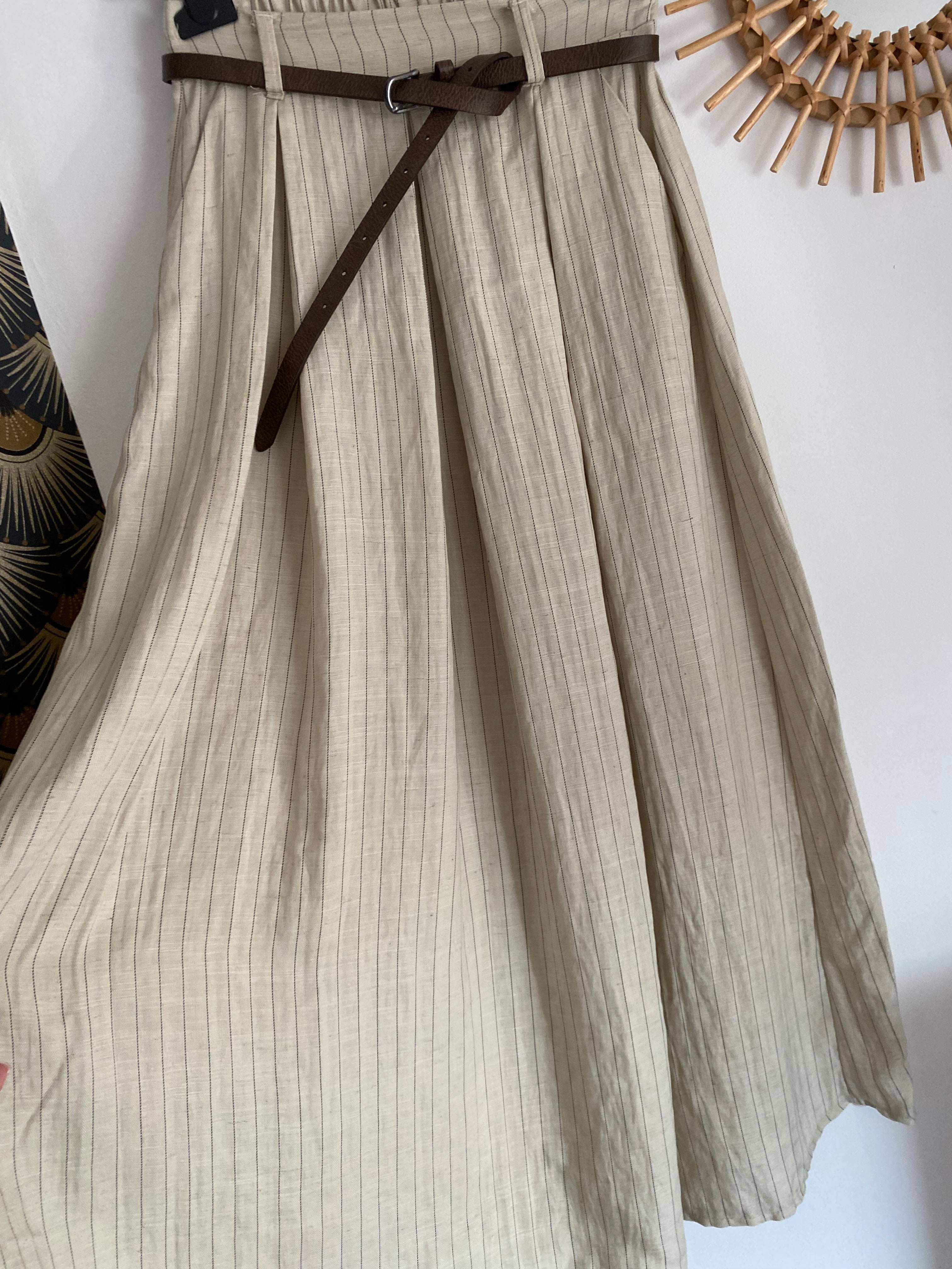 JUPE LONGUE KEZY  BEIGE   TU 34/40