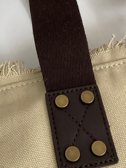 SAC THE TOTE BAG BEIGE AVEC BANDOULIERE REGLABLE