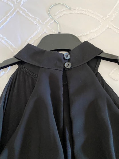 combinaison sans manche uni  noir