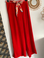 PANTALON  PALAZZO MILY ROUGE  TU 40/48