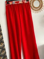 PANTALON  PALAZZO MILY ROUGE  TU 40/48