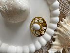 BAGUE BEACH ACIER INOXYDABLE BLANCHE