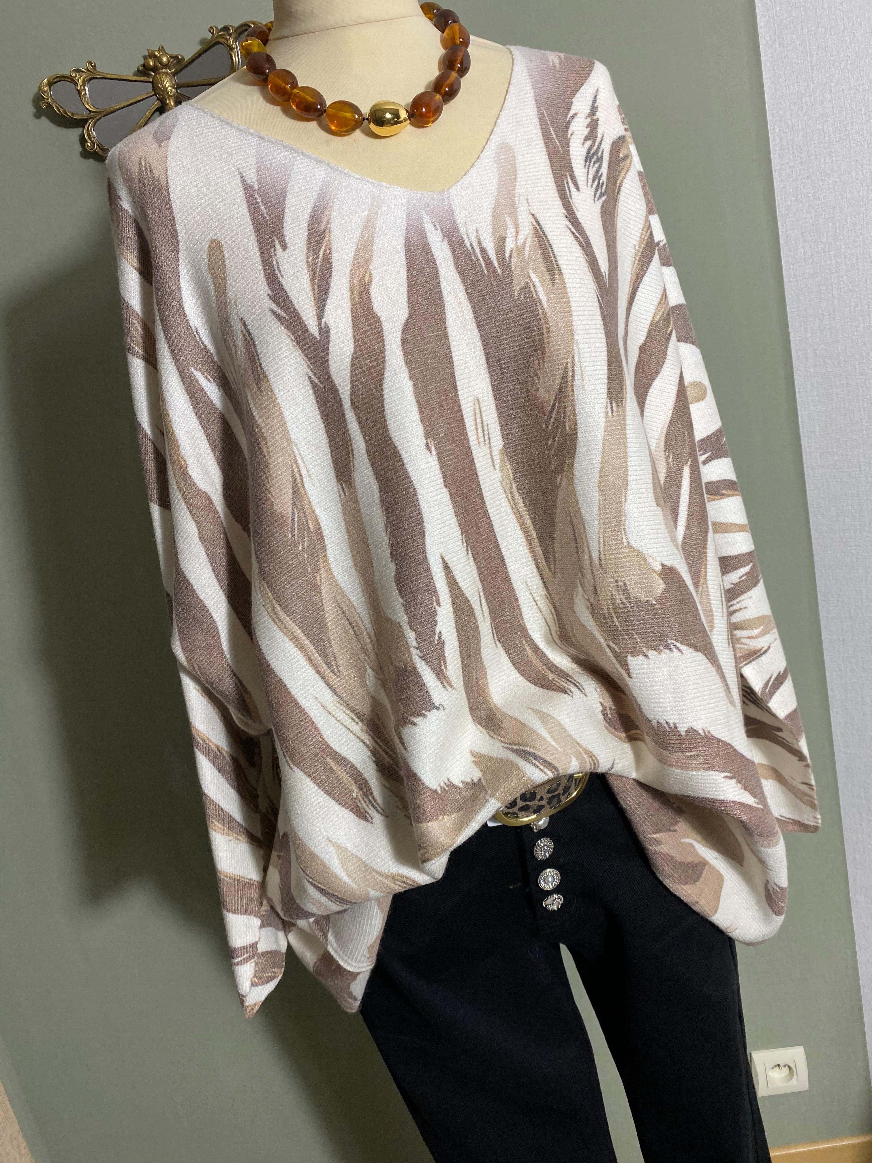 PULL LOUIS  TU 46/50  ZEBRE