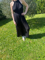 combinaison sans manche uni  noir