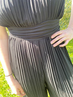 combinaison sans manche uni  noir