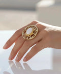 BAGUE BEACH ACIER INOXYDABLE BLANCHE