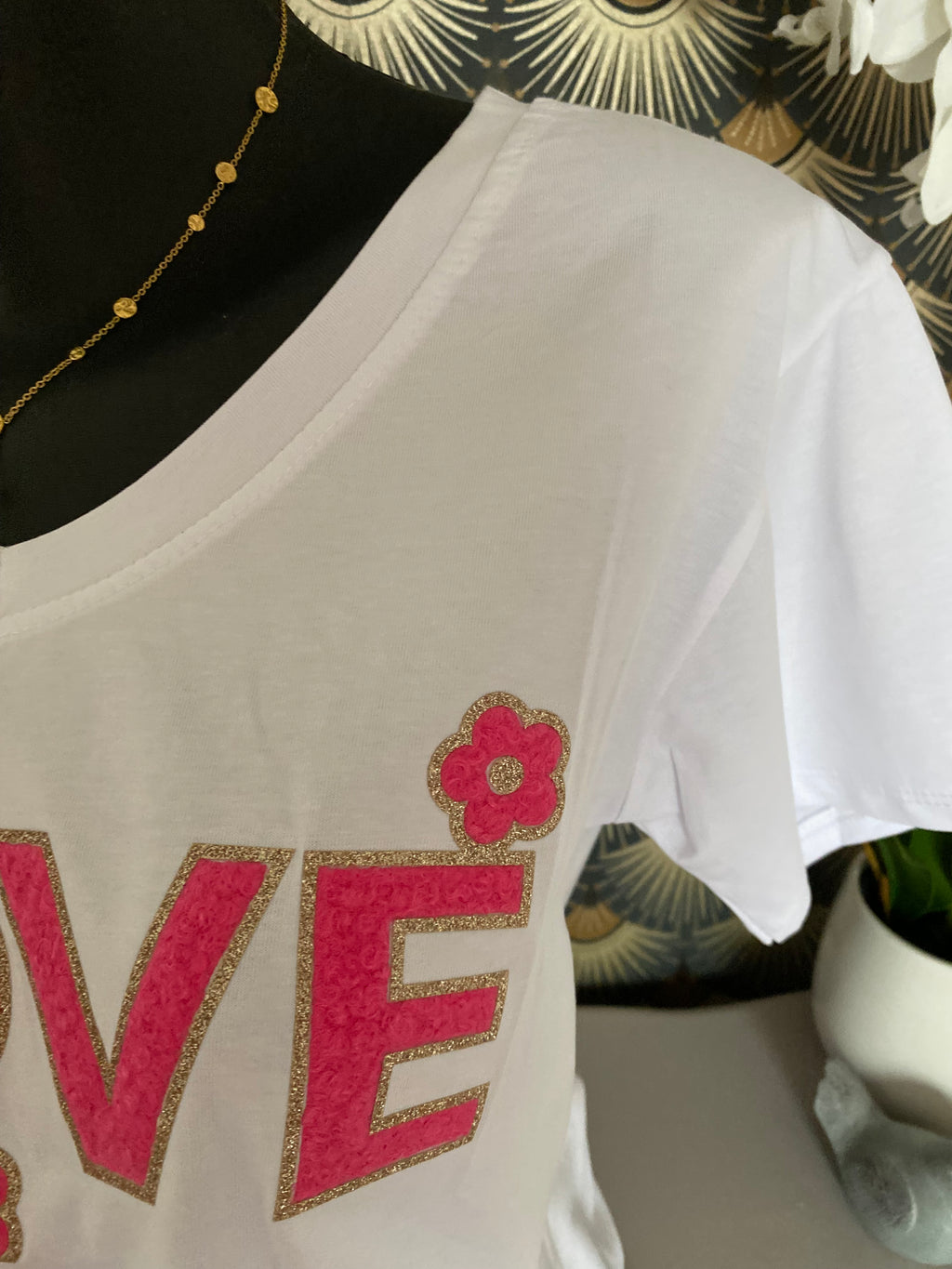 T -SHIRT LOVE FUSHIA  TU 38/46