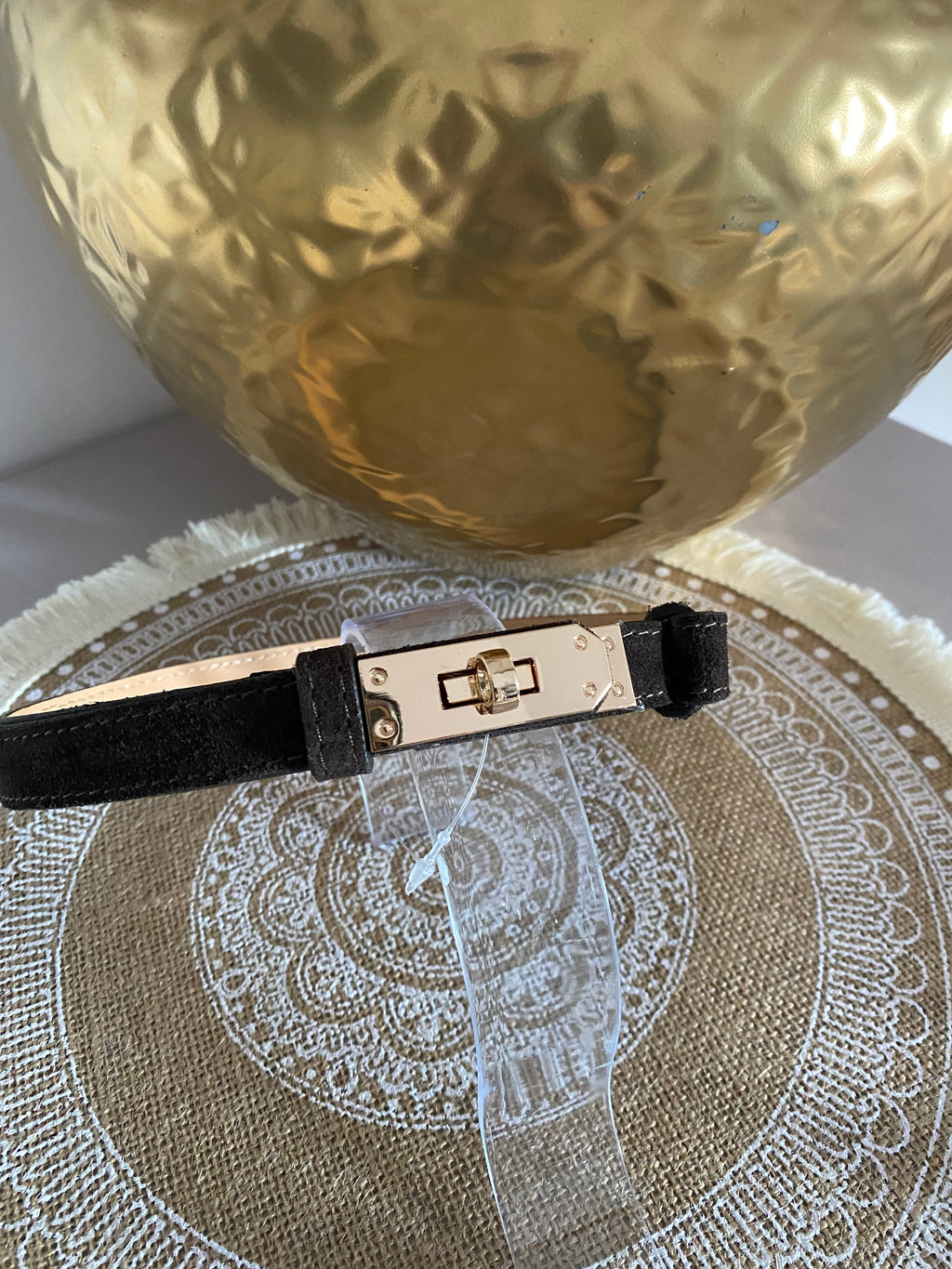 CEINTURE H  REGLABLE CROUTE DE CUIR  ( COCOLAT, NOIR,CAMEL, DORE , BORDEAUX,TAUPEE)