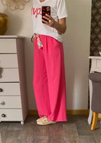 PANTALON  PALAZZO MILY FUSHIA  TU 40/48