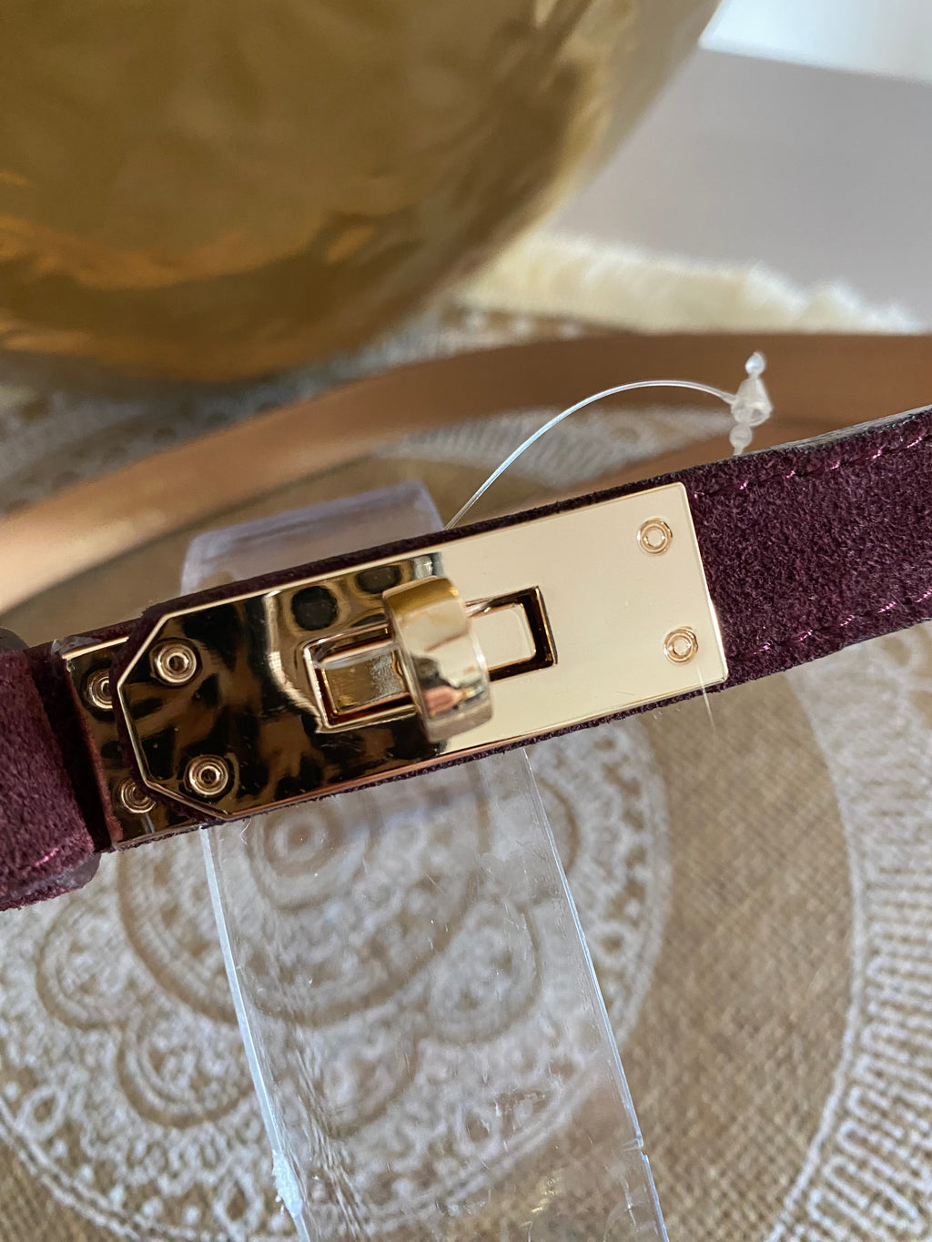 CEINTURE H  REGLABLE CROUTE DE CUIR  ( COCOLAT, NOIR,CAMEL, DORE , BORDEAUX,TAUPEE)