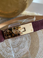 CEINTURE H  REGLABLE CROUTE DE CUIR  ( COCOLAT, NOIR,CAMEL, DORE , BORDEAUX,TAUPEE)