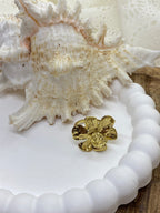 BAGUE FLEUR   ACIER INOXYDABLE