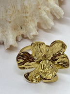 BAGUE FLEUR   ACIER INOXYDABLE