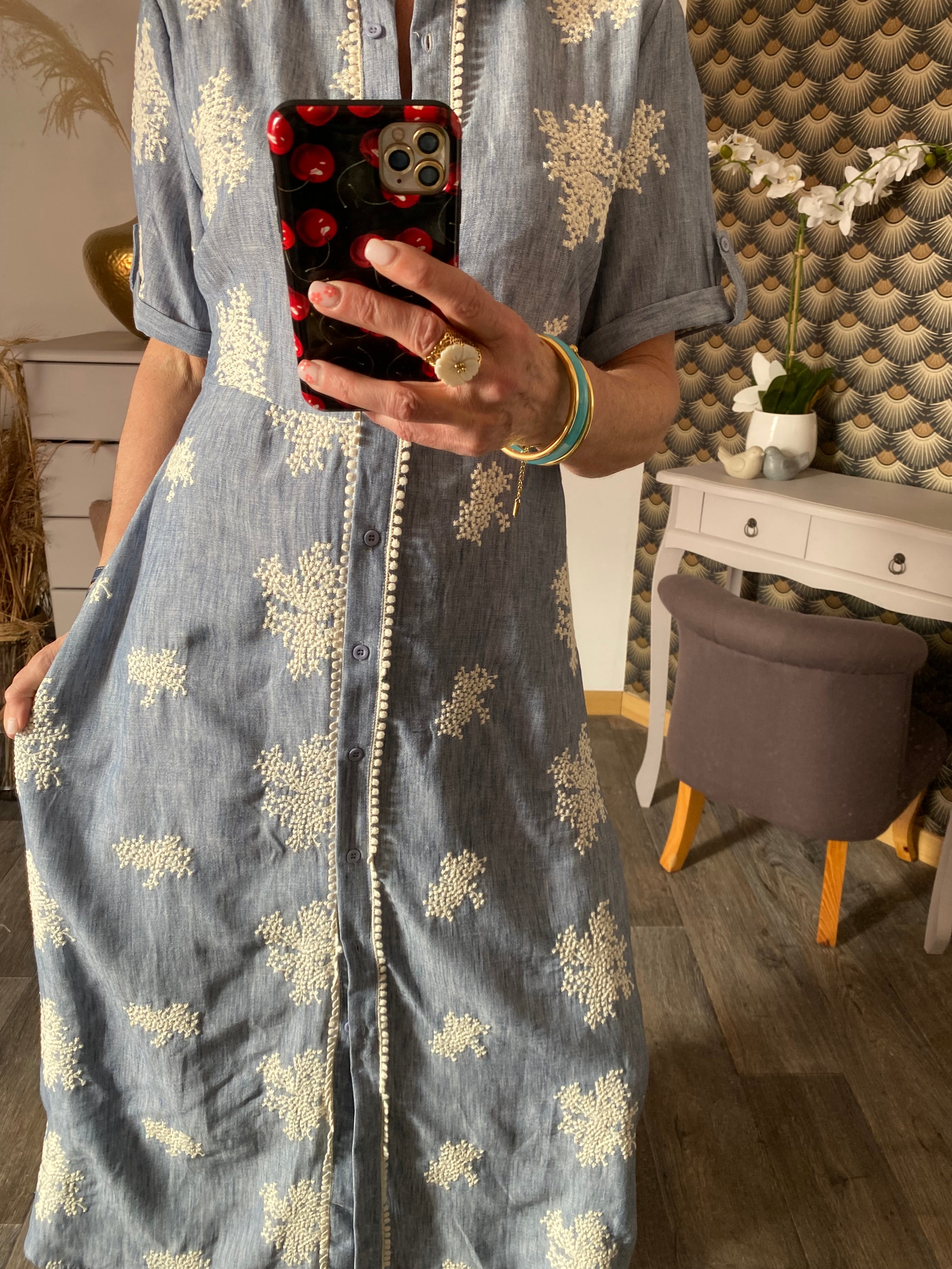 ROBE BRODEE SACHA TU 34/40