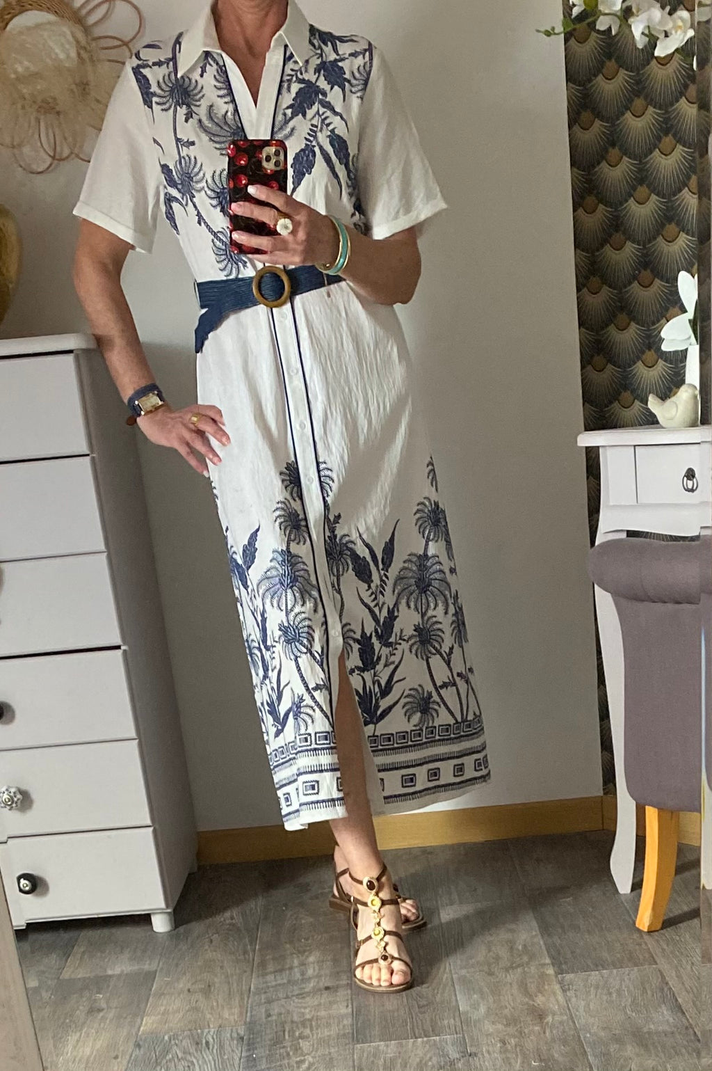 ROBE ISABELLA BLEU MARINE  TU 34/40