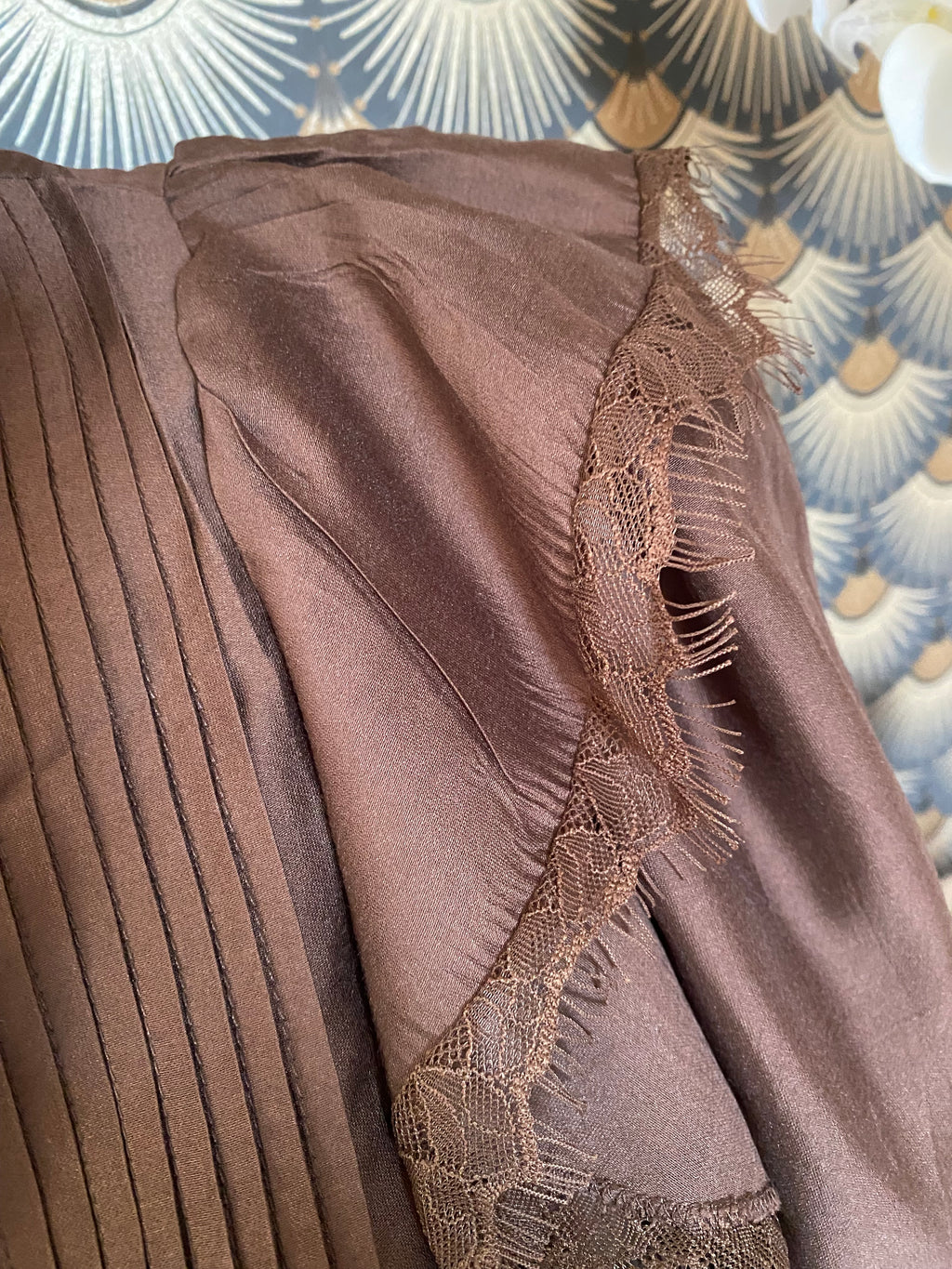 BLOUSE ISABELLA  CHOCOLAT   TENCEL   TAILLES: S/M/L