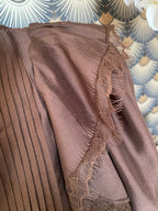 BLOUSE ISABELLA  CHOCOLAT   TENCEL   TAILLES: S/M/L