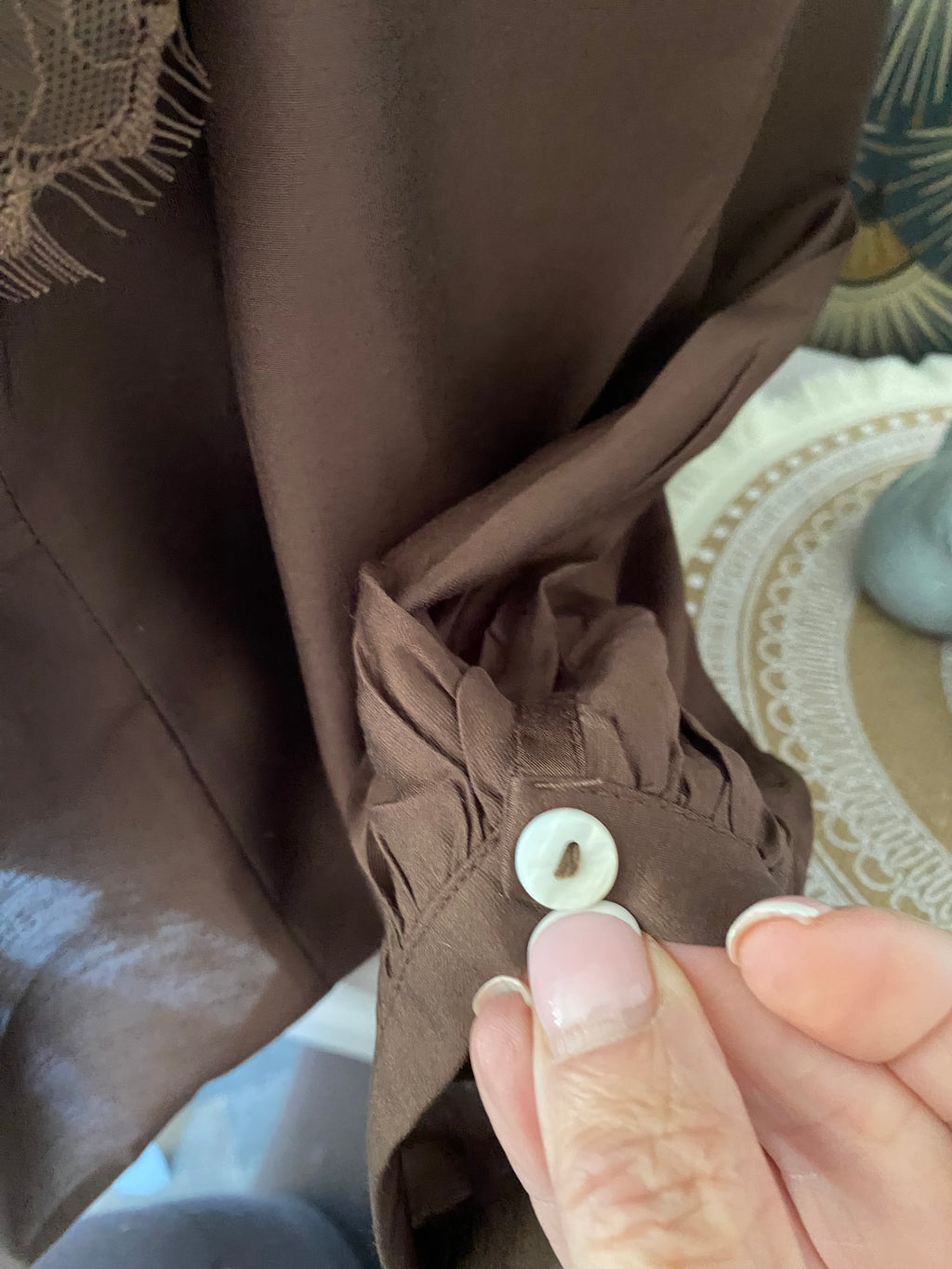 BLOUSE ISABELLA  CHOCOLAT   TENCEL   TAILLES: S/M/L