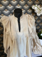BLOUSE ISABELLA  ECRU  TENCEL   TAILLES: S/M/L